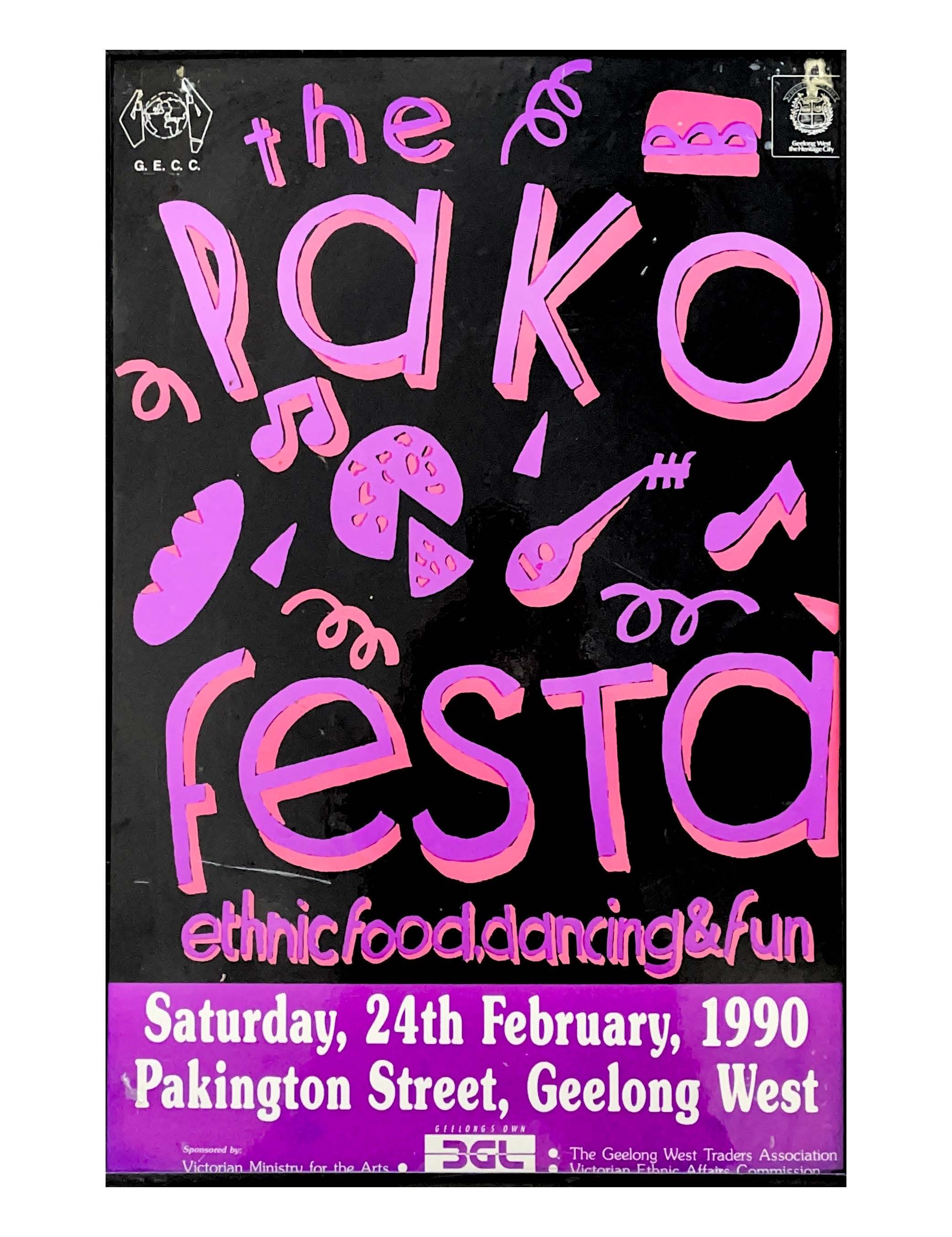 1990 Pako Festa Poster